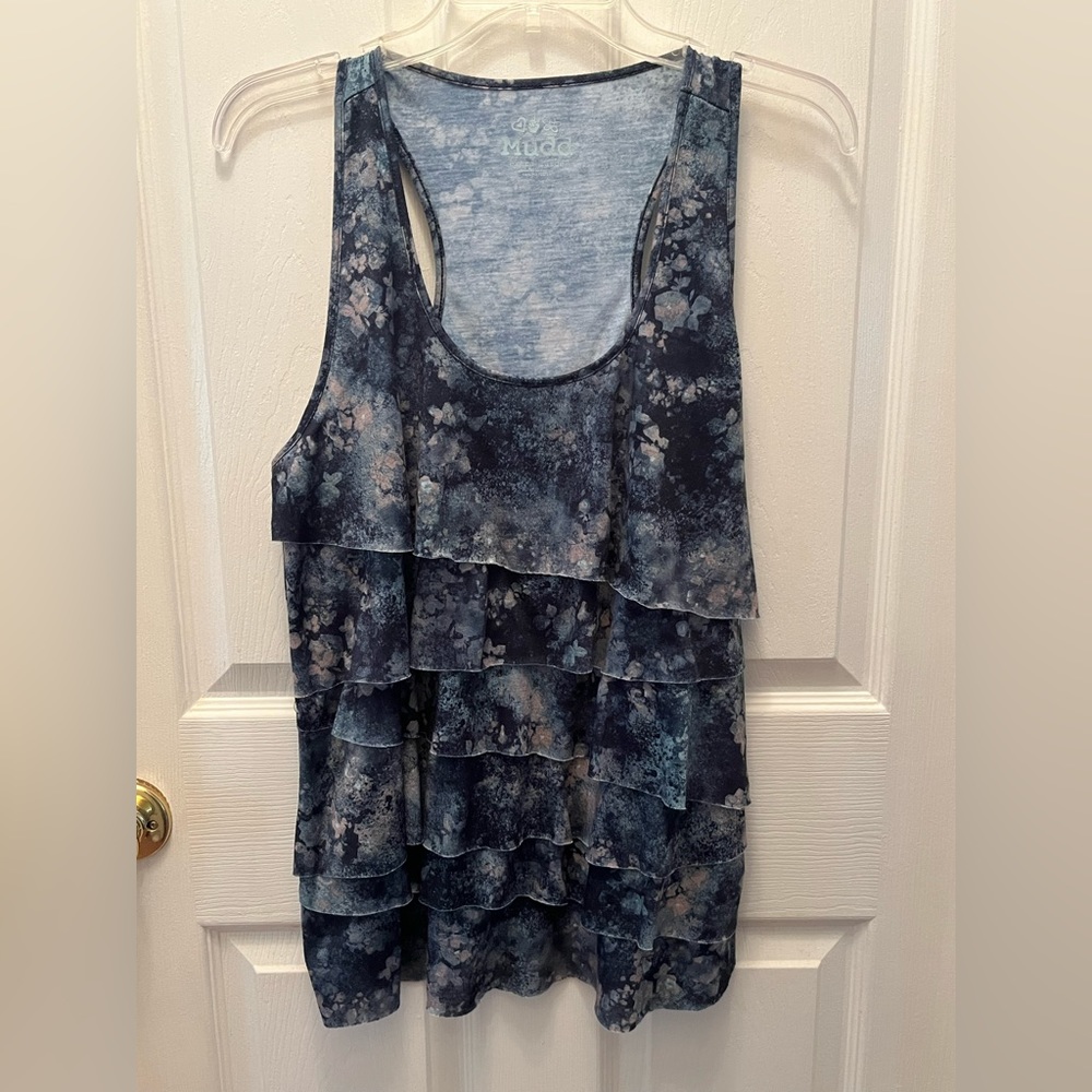 Mudd ruffle tank top